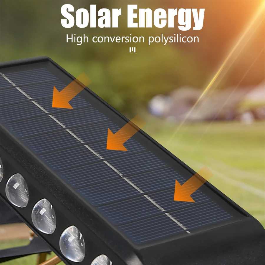 14/16LED Solar Wall Light Outdoor Waterproof Garden Light Up and Down Lighting for Courtyard Railing Decoration Atmosphere LightXJ250624