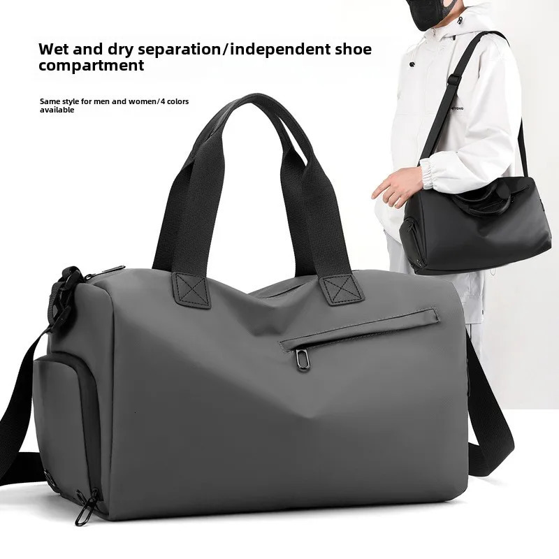 Fashion Travel Bags For Women Large Capacity Mens Sports bag Waterproof Weekend Sac Voyage Female Messenger Bag Dry And Wet 250624