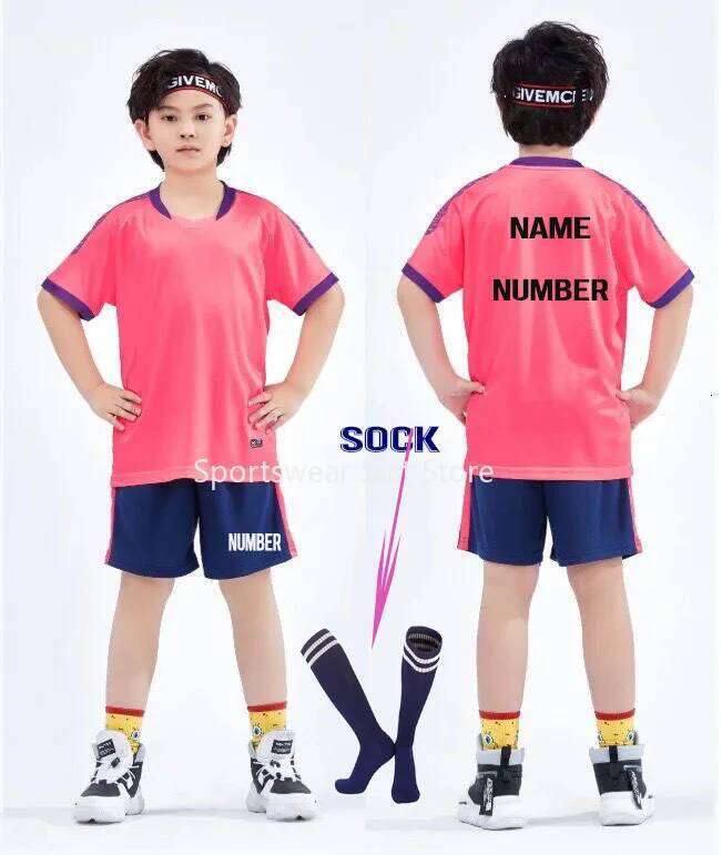 Kids Soccer Jersey Training Suit Children's Football Sportswear Sets Competition Team Uniform