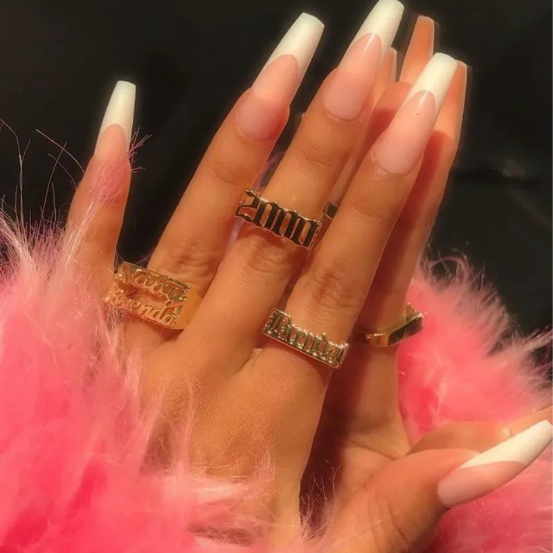 Custom Personality Hip Hop Women Ring Personalized Men Punk Letter Name Ring Stainless Steel Jewelry Gift For Men Women 250624