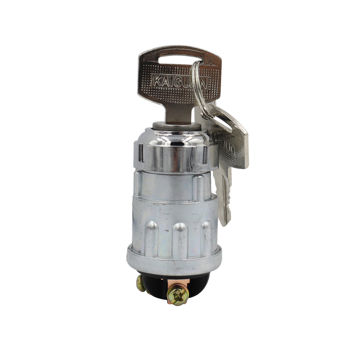 3-Wire Universal Ignition Key Switch for Cars, Buggies, Mowers and Go Karts, Off/On/(Start)