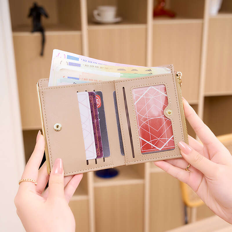 Hot Selling Wallet High-end Short PU Coin Purse Women's Card Holder Korean Style Zipper Clutch
