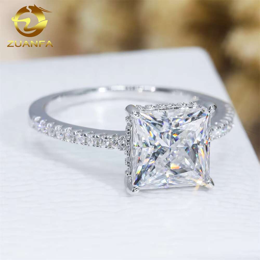S925 9K 14K 18K Solid Gold Fine Jewelry Wedding Engagement Rings Moissanite Men Made Diamond Ring Lab Created Diamond Ring