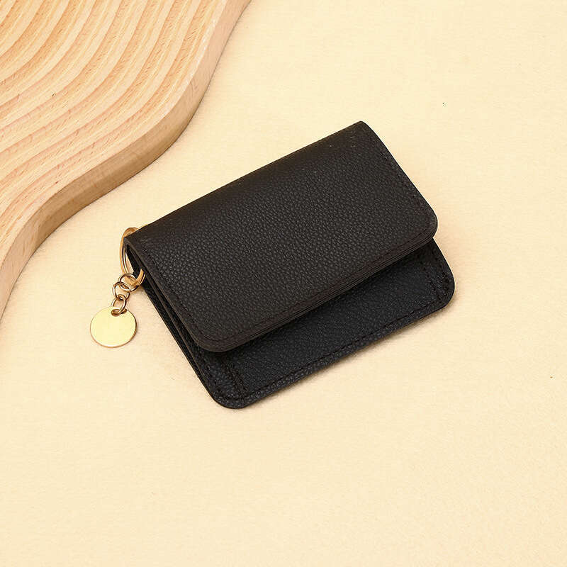 Women's Short Wallet Korean Style Ins Solid Color Simple Card Holder Student Mini Zipper Coin Purse for Women