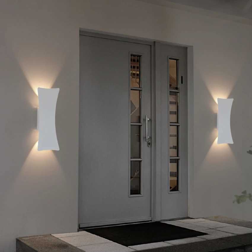 IP65 Waterproof LED Wall Lamp - Aluminium Concave Surface Outdoor Light for Garden Porch Corridor Black/White Lighting Decor XJ250624