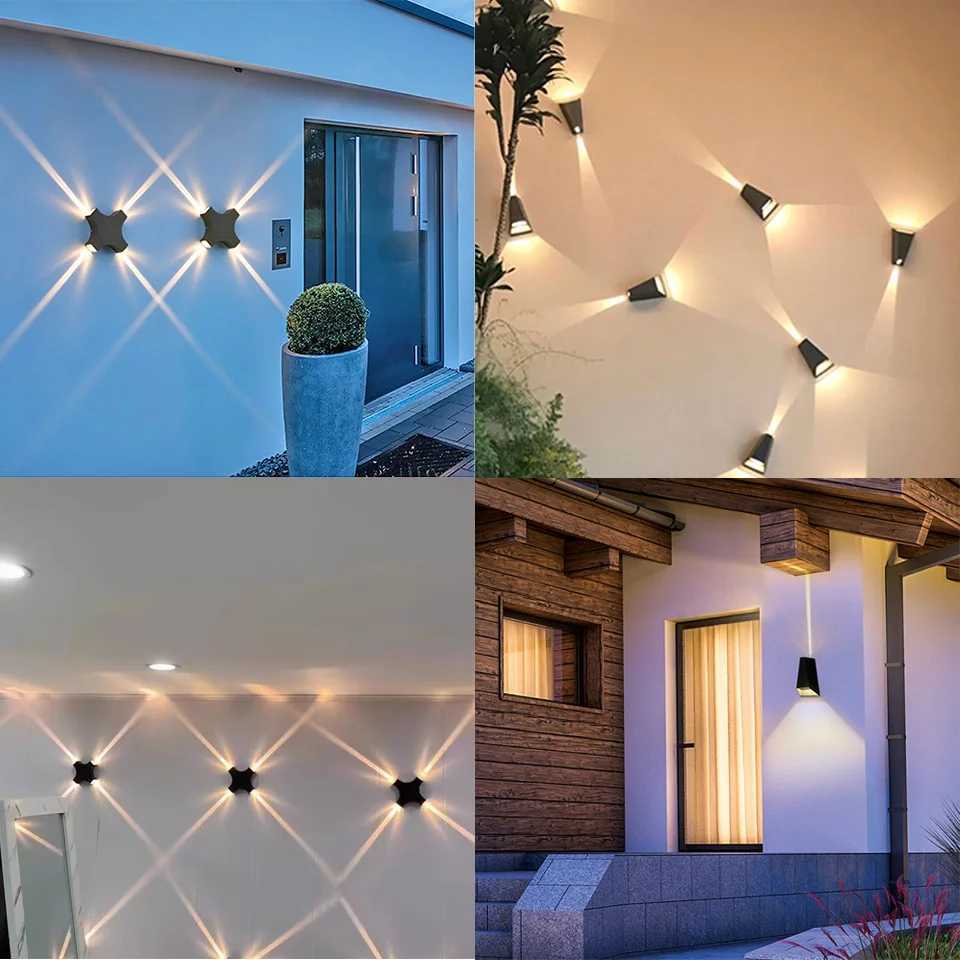 LED Wall Light Outdoor Lamp IP66 Waterproof 4W 5W 6W AC85-265V Interior decoration Garden Porch Wall Lighting Light for Porch XJ250624