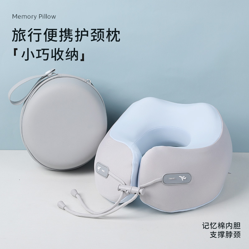 memory foam travel pillow neck support pad with washable cover used for sleeping pillows in planes trains and car 241220CJ