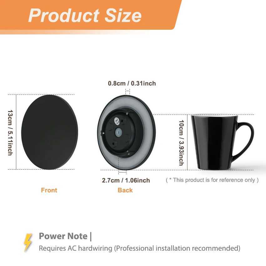 6W LED Outdoor Waterproof Wall Light IP65 Round Aluminum 13cm Black/White 90-260V AC Hardwired for Garden Patio Balcony XJ250624