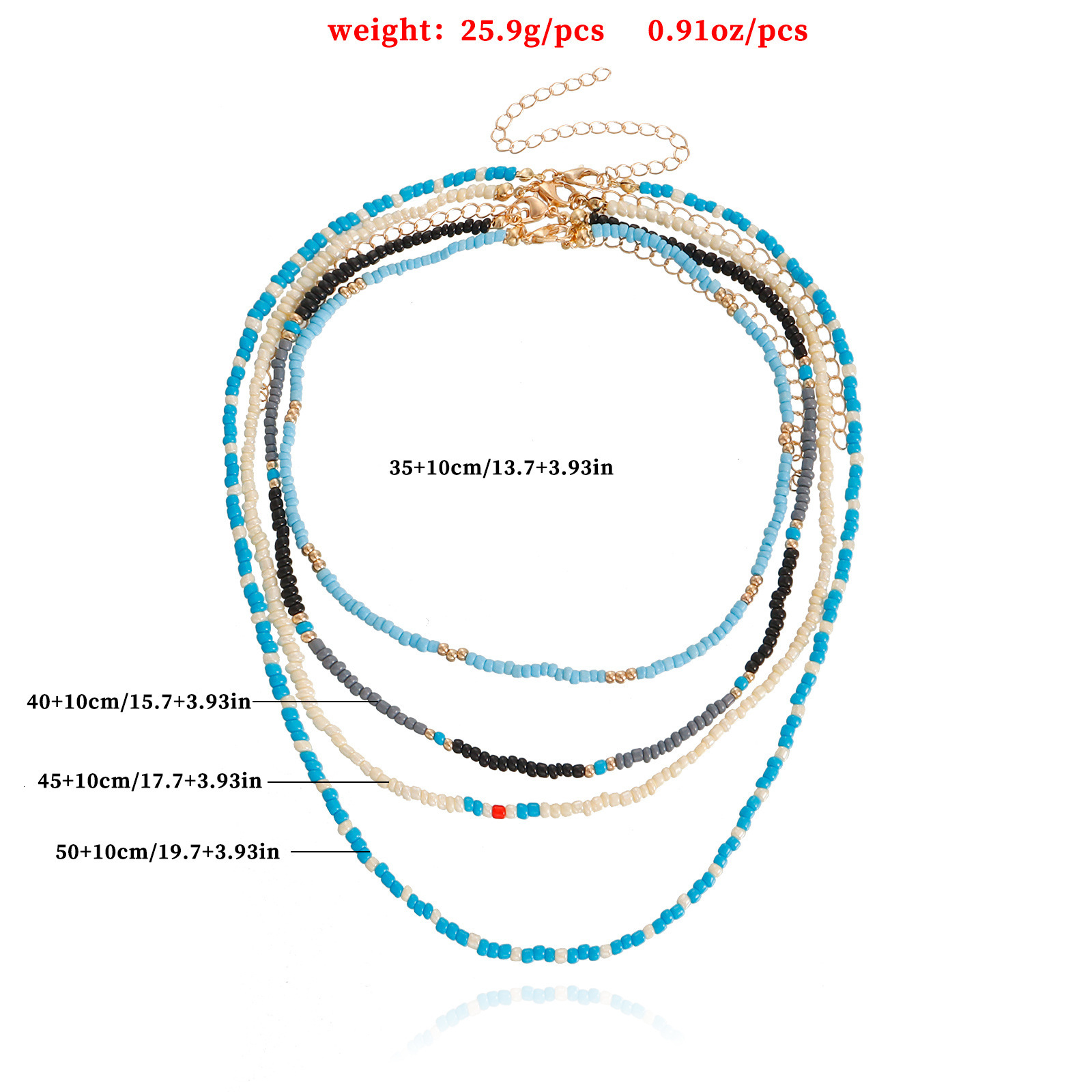 New Seed Bead Necklace for Women, Simple INS Style Choker, Unique Cute French Jewelry, Sweet Beaded Choker Collar Jewelry for Women