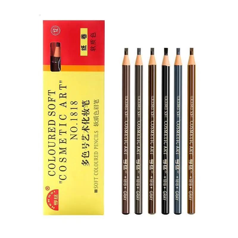5pcs Eyebrow Pencil Tattoo Professional Microblading Pencil 1818 Permanent Waterproof Art Tint Makeup Enhancers Wholesale 250625