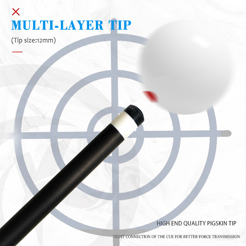 OKHEALING Quicksand Blue 1/2 Split Billiard Cue Carbon Fiber Billiard Stick 12mm Pigskin Tip Radial Pin Joint Pool Cues Carbon Carom Cues Professional