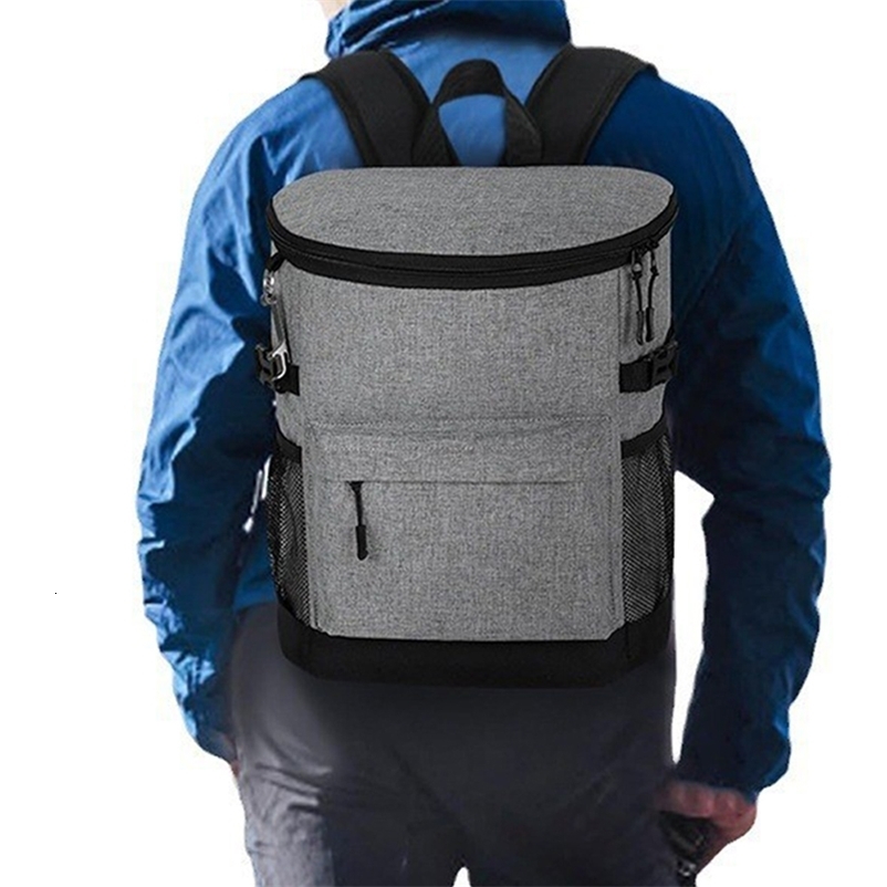 17L 30 Cans Insulated Cooler Bag Insulated Backpack for Camping Hiking Picnic 250624