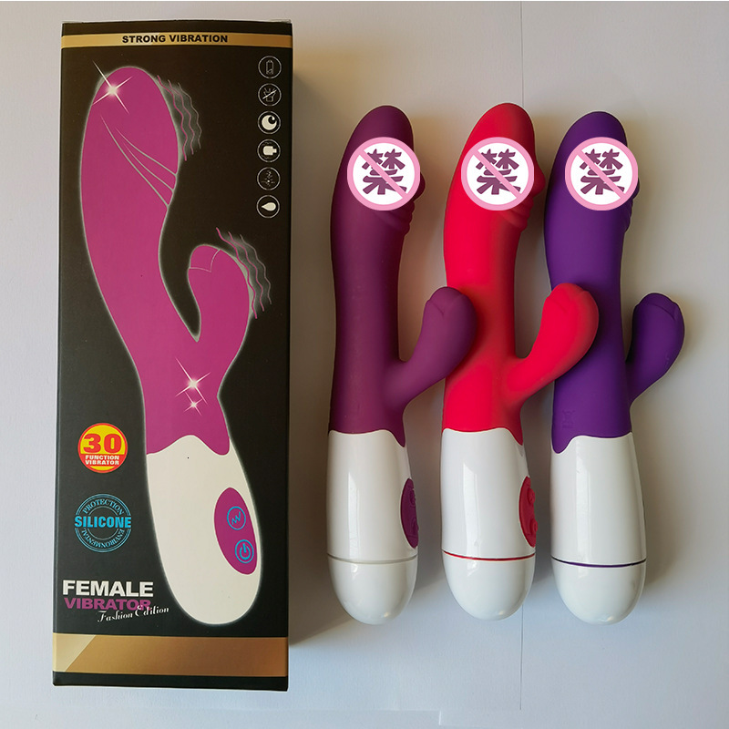Haoqi Fun Dual-Head Silicone Vibrator for Women Masturbation Massager Adult Sex Toy