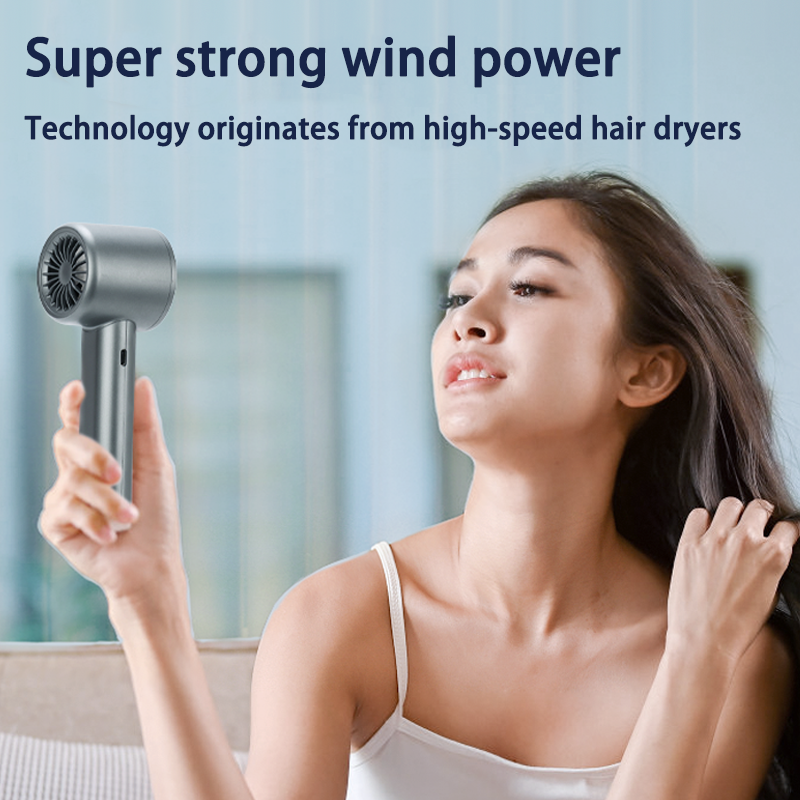 Portable handheld home mini outdoor USB digital display small camping fan air coolerM11
