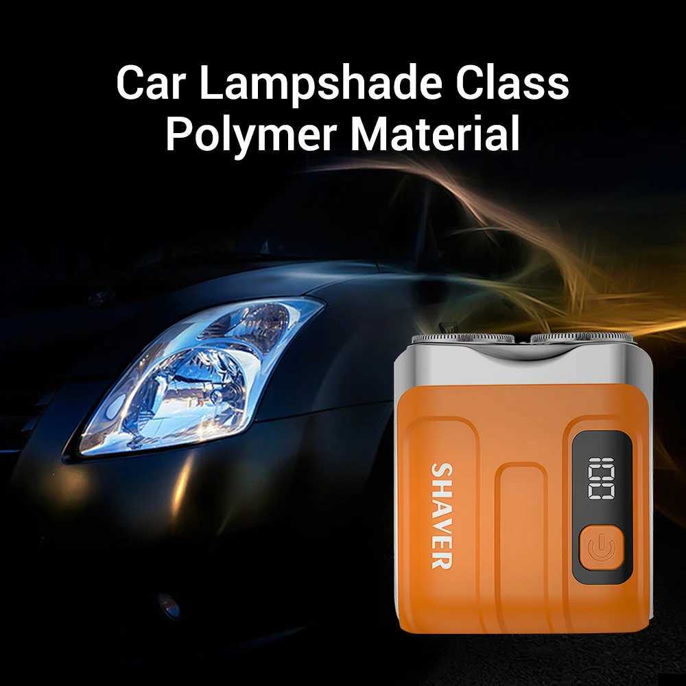 Electric Smart Shaver Digital Display Travel Razor Mini Dual Blade Shaver Waterproof Powerful Men Shaver Portable Beard Trimmer W250625