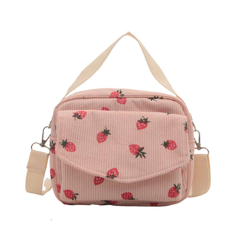 for Women 2024 New Summer Fashion Versatile Crossbody Soft Cute Strawberry Shoulder Small Square Bag