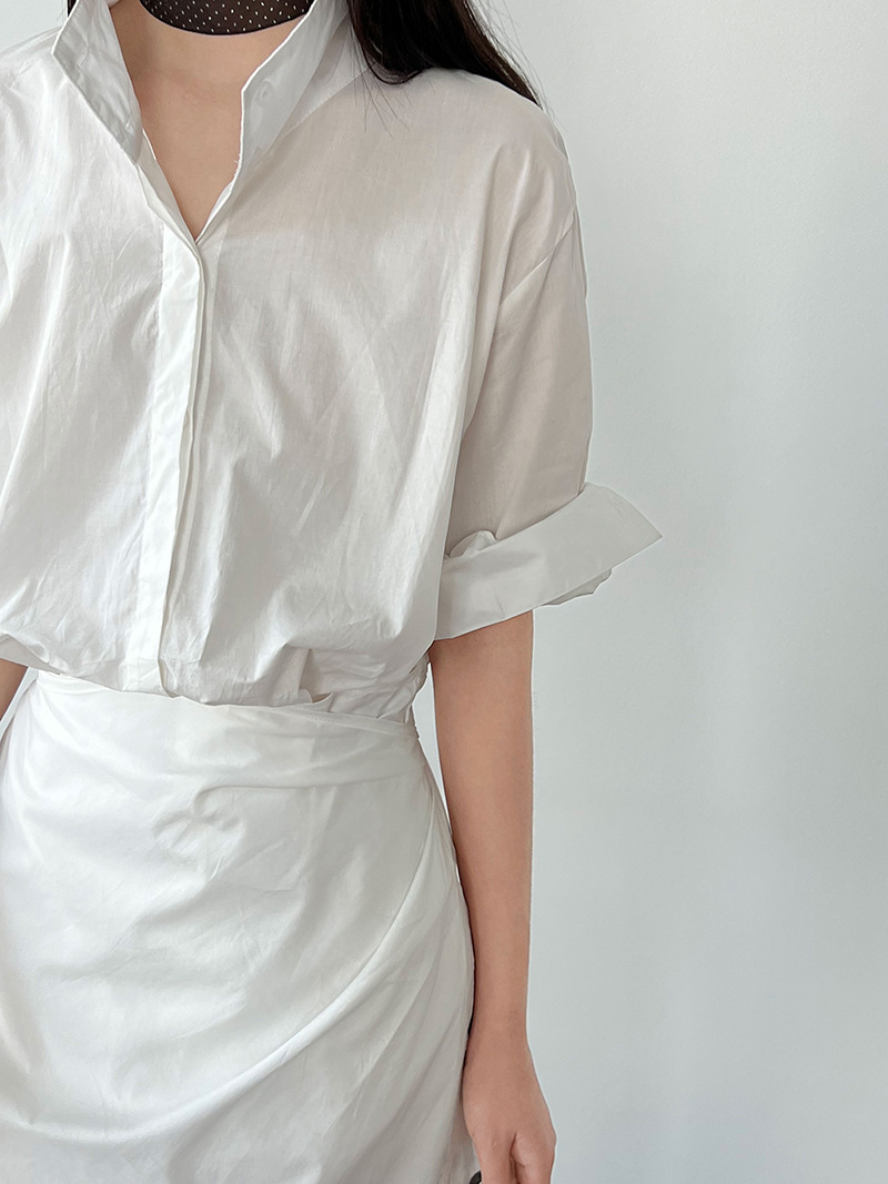 XR143 Women's summer new slim shirt long skirt