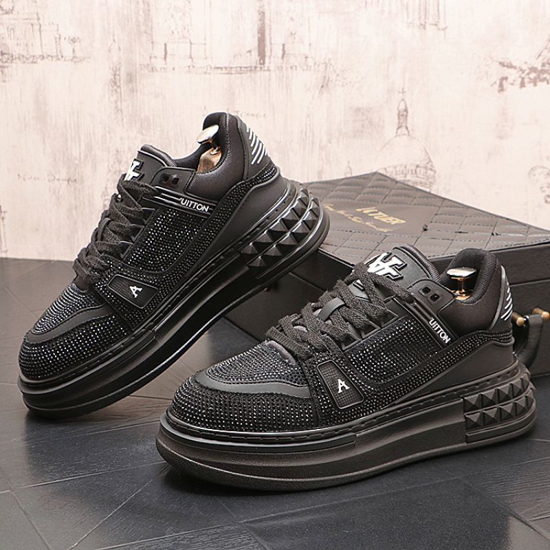 Designer Running Shoes for man Rhinestone casual shoes fashionable and personalized board shoes classic vintage Sports Shoes