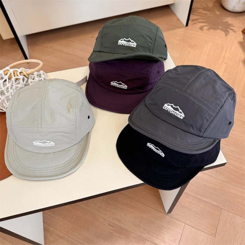 Japanese Breathable Short Brim Baseball Cap Men Women Quickdrying Foldable Soft Hiphop Caps Summer Outdoor Camping 5sided Hat 250624