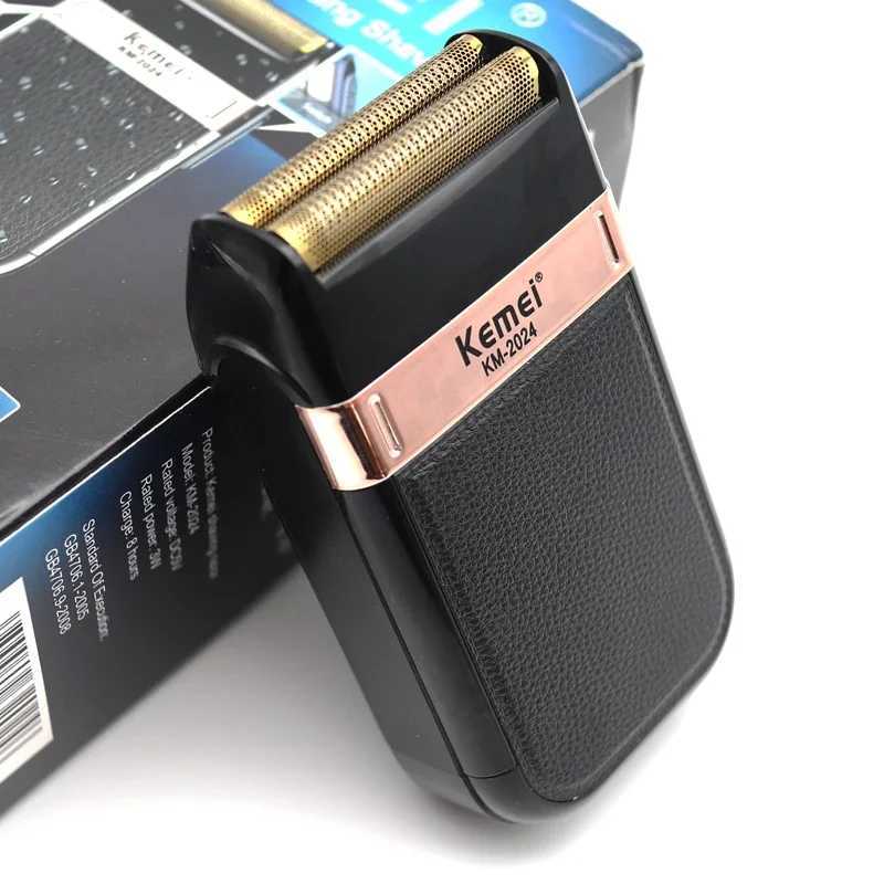 Kemei KM-2024 Professional Mens Shaving Machine USB Charging Electric Shaver Waterproof Beard Trimmer Hair Trimmer Machine W250625