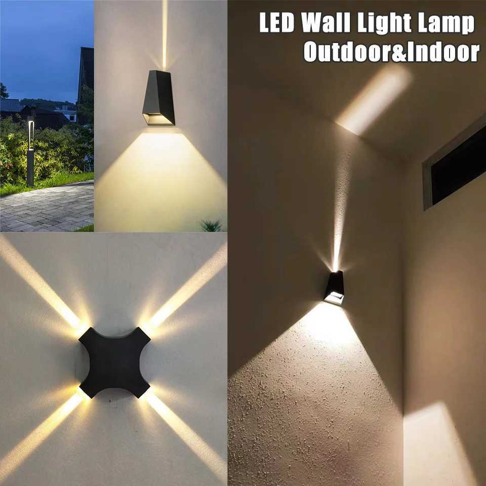 LED Wall Light Outdoor Lamp IP66 Waterproof 4W 5W 6W AC85-265V Interior decoration Garden Porch Wall Lighting Light for Porch XJ250624