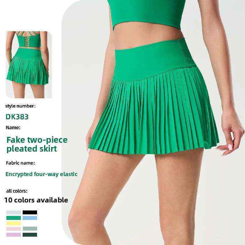 2025Women's Waist Anti Cellulite Fashion Tape Pleated Exercise Tennis Skirt for Outdoor Fiess Yoga High ElasticBreathable
