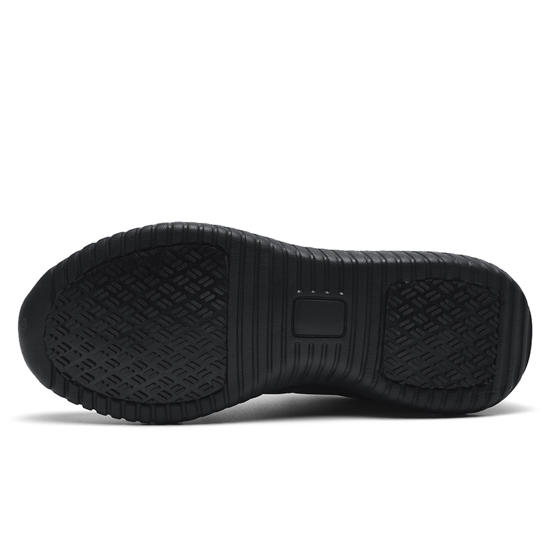 20215-Spring and Autumn Leather Men's Shoes Sneakers Lightweight Waterproof Touring Shoes Men's All-Black Anti-slip Daily Casual Running Sho