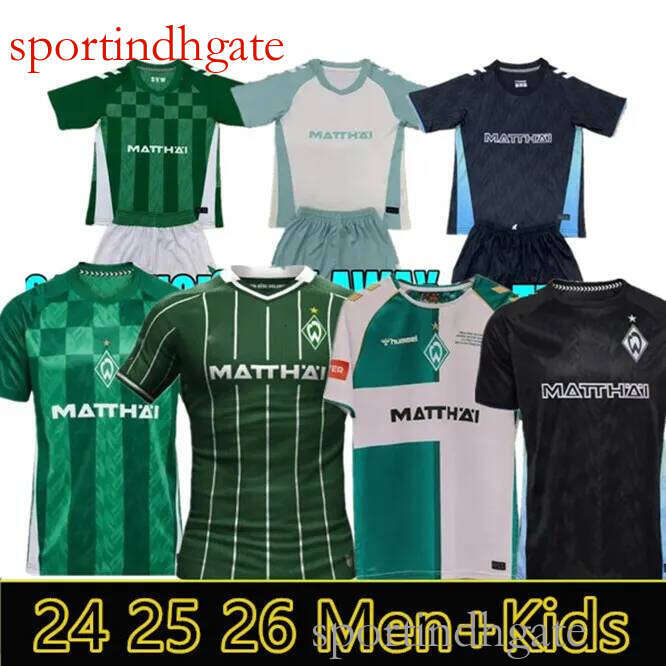 Werder Bremen 2024 25 Home Soccer Jersey Black Green - Marvin Ducksch Leonardo Bittencourt Friedl Pieper Football Shirt Thailand Quality Men Kids Kit