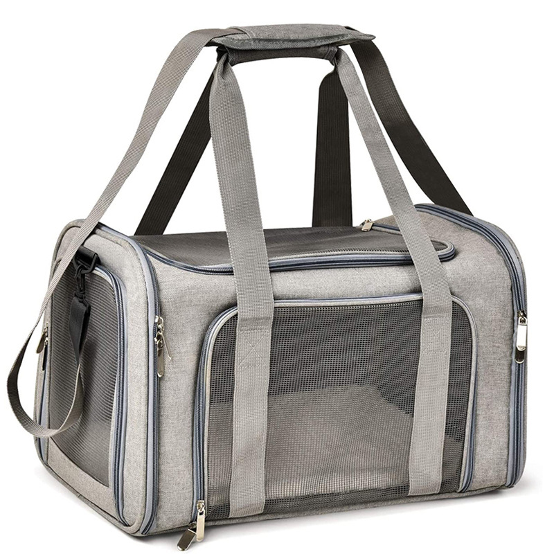 foldable hand-held large capacity, two small pets, outdoor bag, cat bag