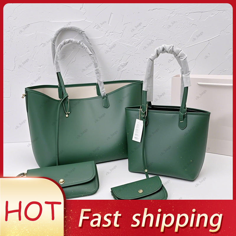 Designer Bag Women's Leather Tote in Various Colors, Big Capacity Handbag with Mini Pouch, Stylish Shoulder Bag for for Daily & Work