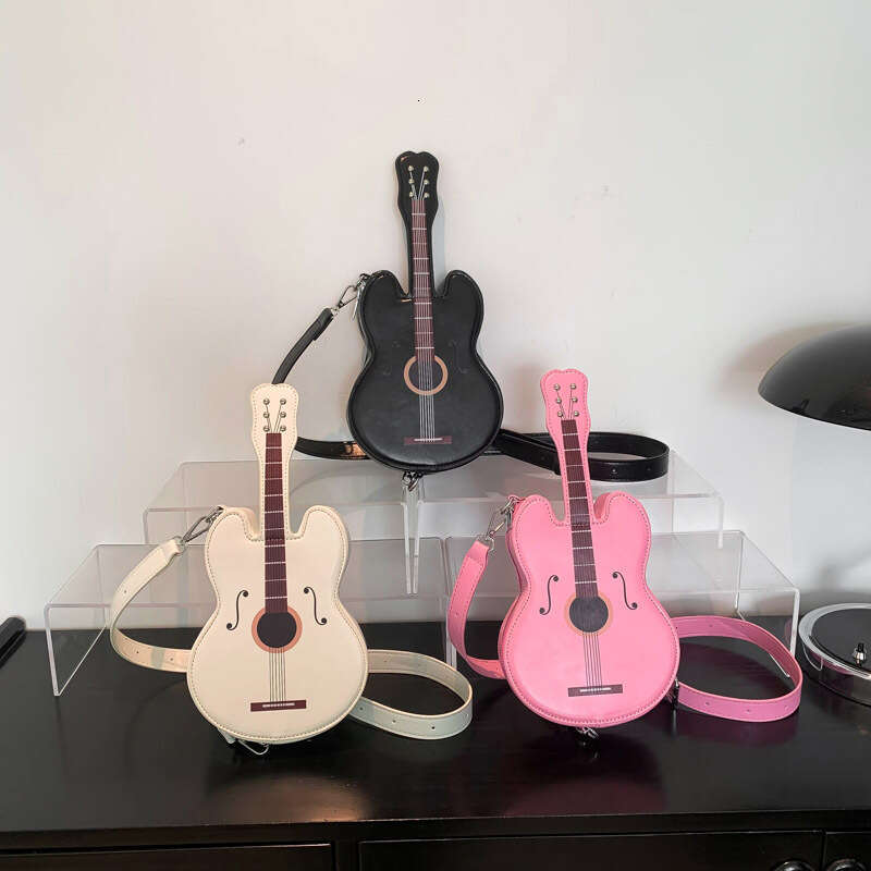 Unique Guitar for Women Spring Summer High-end 2025 New Fashion Crossbody Internet Celebrity Single Shoulder PU Chest Bag
