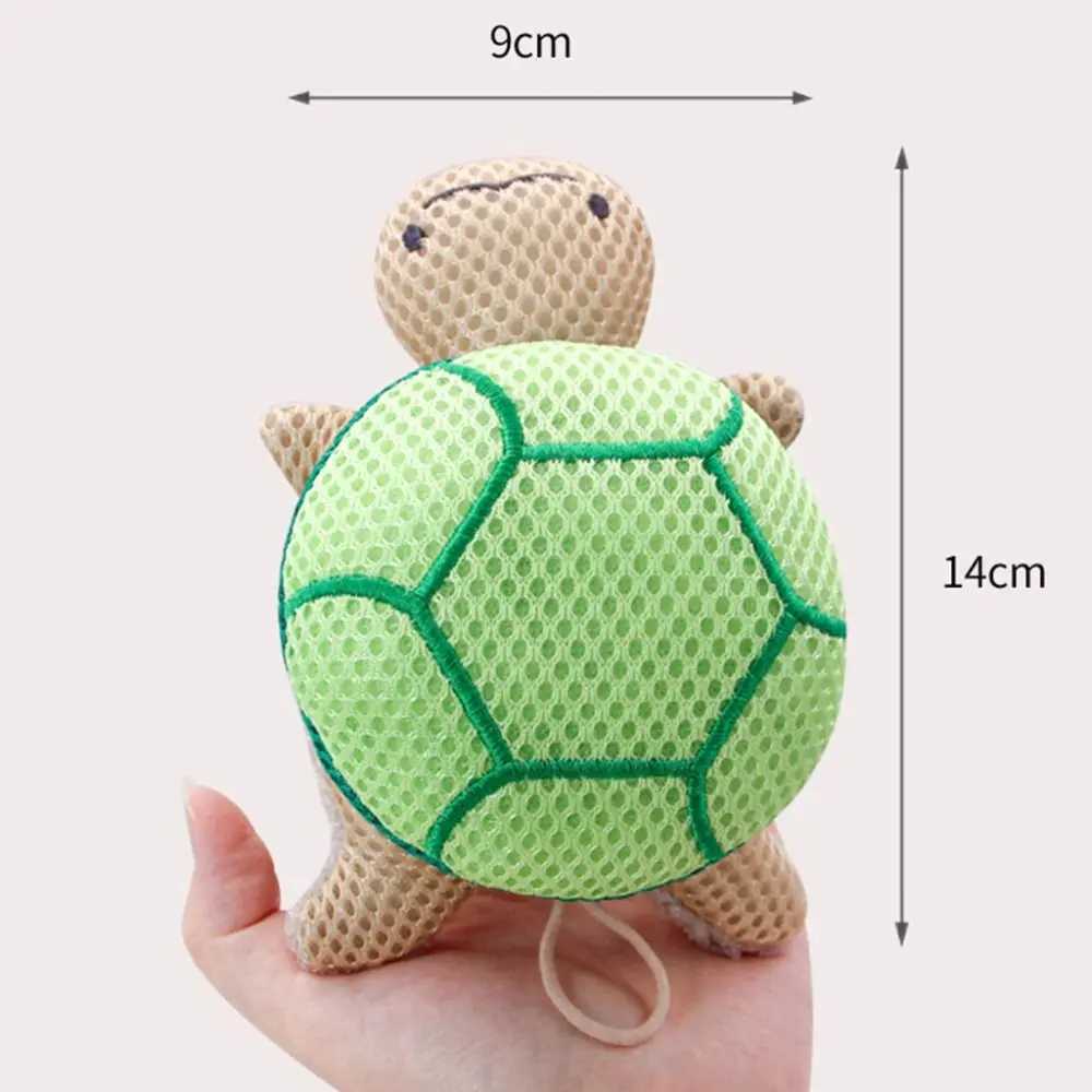Bathing Tool Double-sided Turtle Bath Sponge Ball Portable Cute Body Scrubber Reusable Shower Bath Toy Elderly R250625