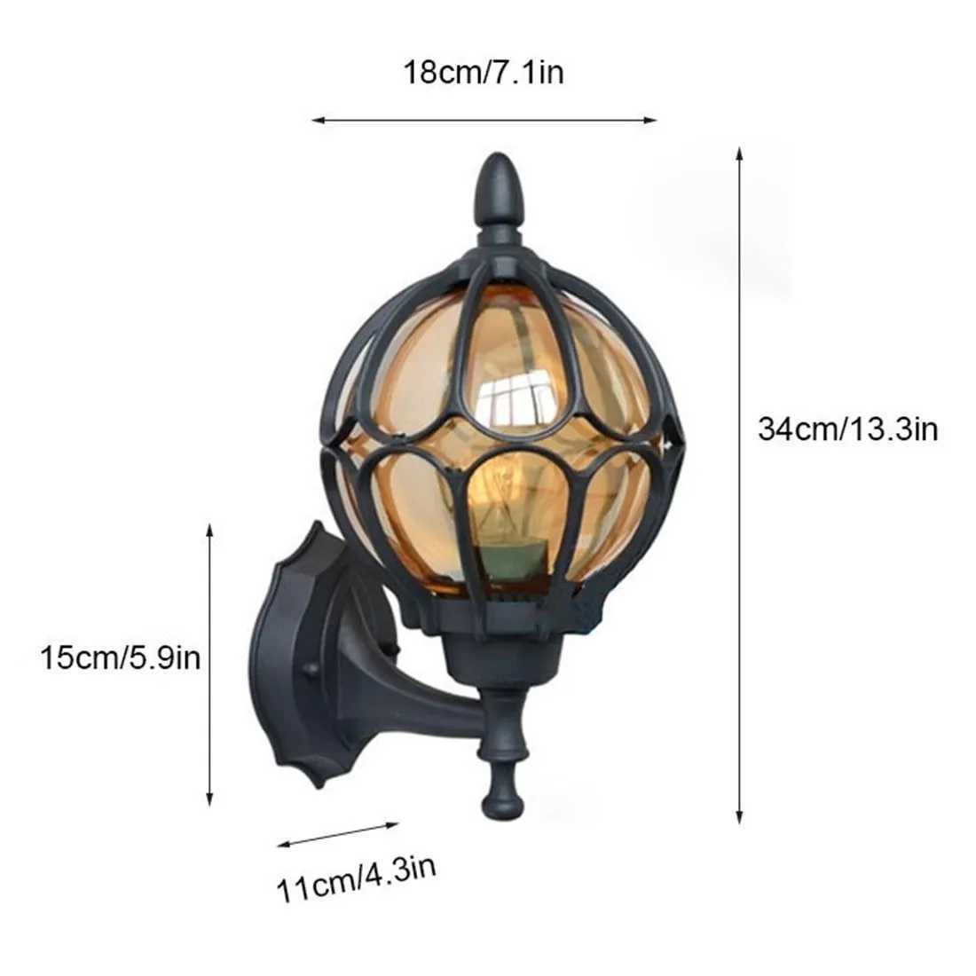 European Wall Lamp Outdoor Porch Lights Villa Balcony Garden Lamps Retro Lighting Exterior Wall Lamp Fixture XJ250624