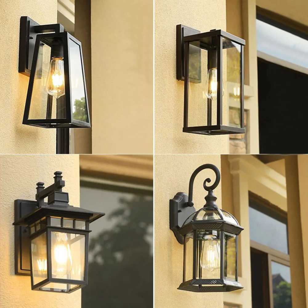 Vintage Classic Waterproof Exterior Wall Lamp for Courtyard Patio Balcony Pillar Rustproof Weatherproof Outdoor LightXJ250624