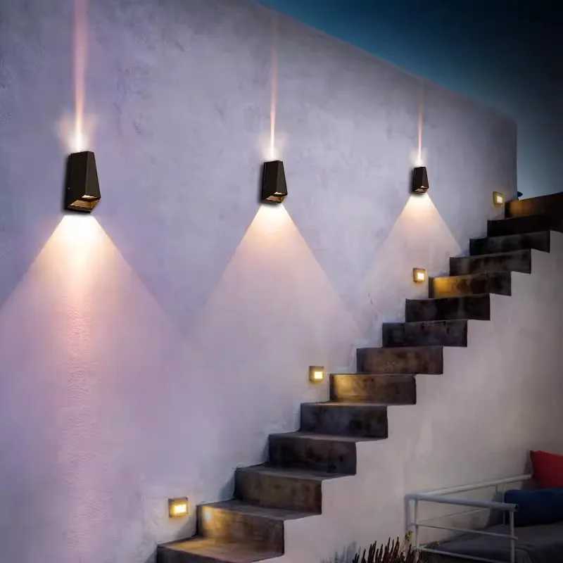 Waterproof Outdoor Wall Lamps Modern Porch Courtyard Light External Wall Lamp Aluminum Up and Down Lighting Decorative Fixture XJ250624