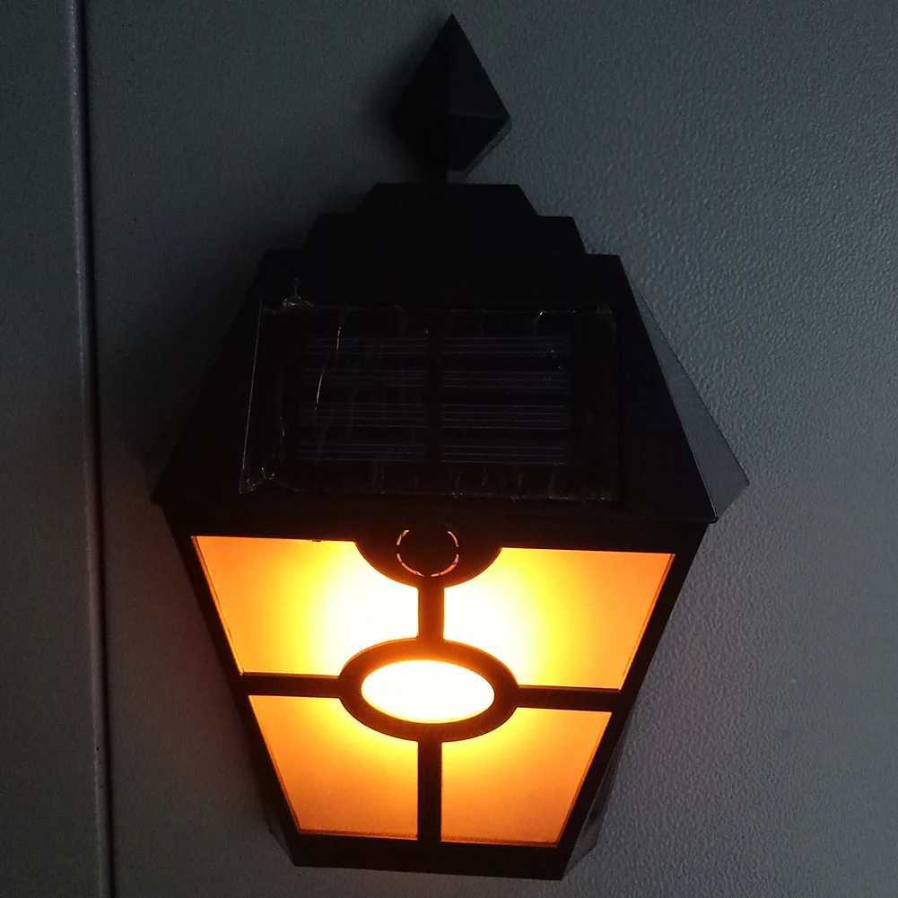 Waterproof Solar Lights Flame Torch LED Lamp Yard Art Light Garden Decoration Wall Waterproof Emergency Street Security LampXJ250624
