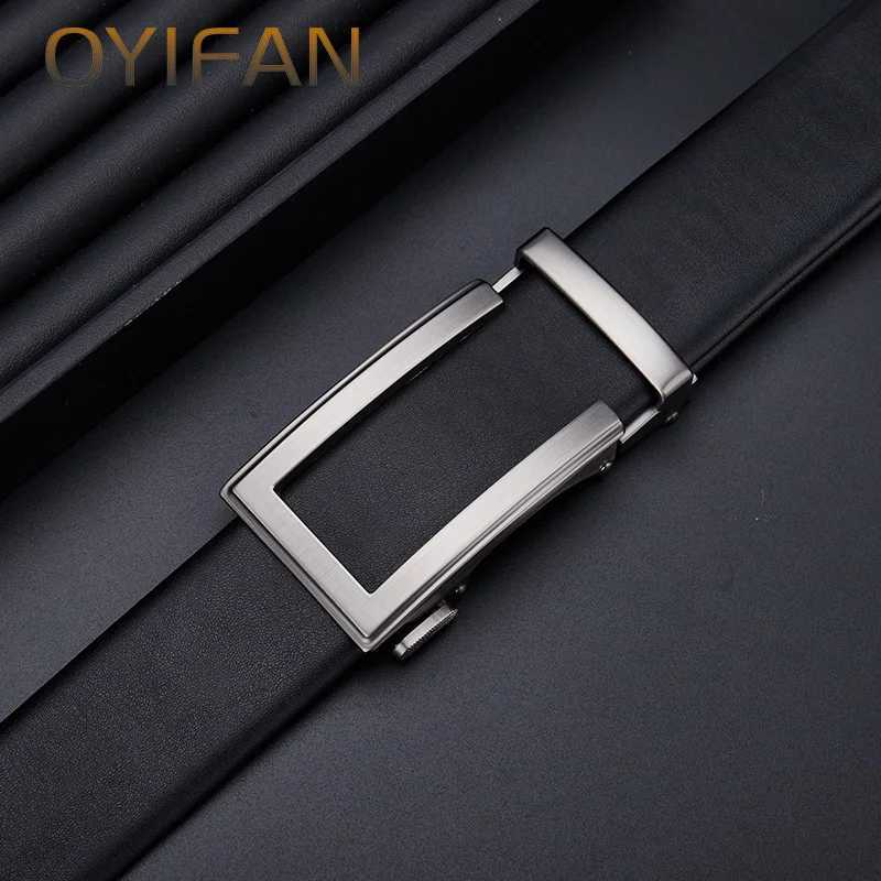 Fashion Designer Mens Automatic Belt 110-130cm Alloy Automatic Buckle Ratchet Belt Mens Genuine Leather Belt W250625