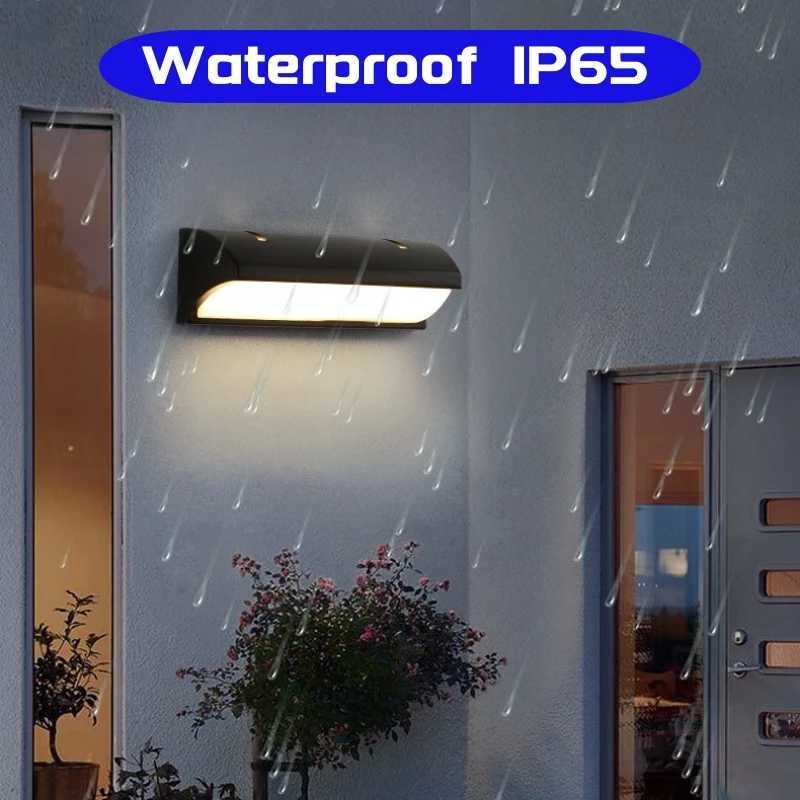 Modern LED Outdoor Wall Lamp E27 Waterproof IP65 Aluminum Porch Light Garden Fence Street Exterior Wall Sconce Lighting 110/220V XJ250624