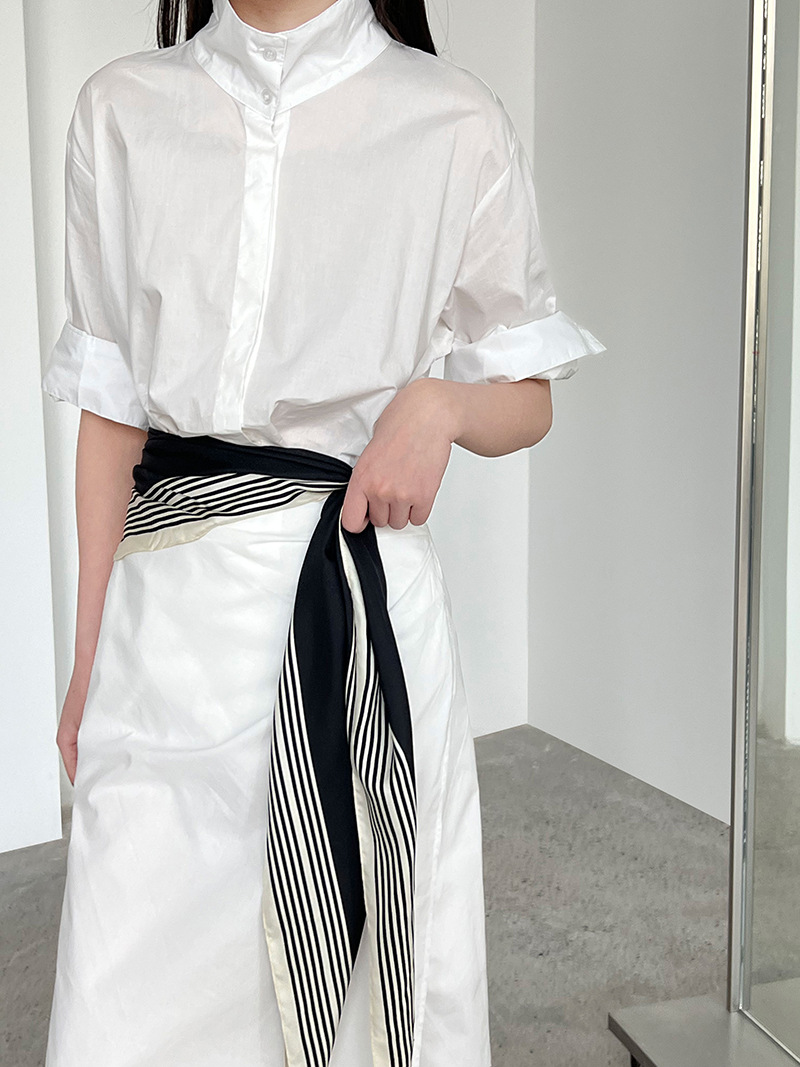 XR143 Women's summer new slim shirt long skirt