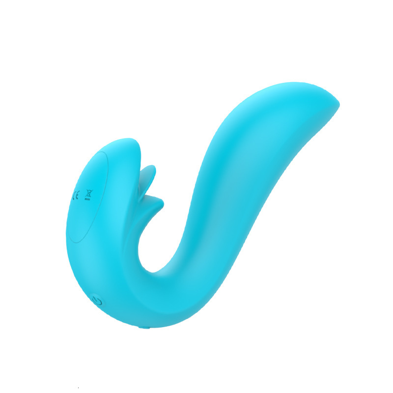 Adult Sex Toys Double-Ended Vibrating AV Wand Female Masturbation Toy Tongue Licker Massager