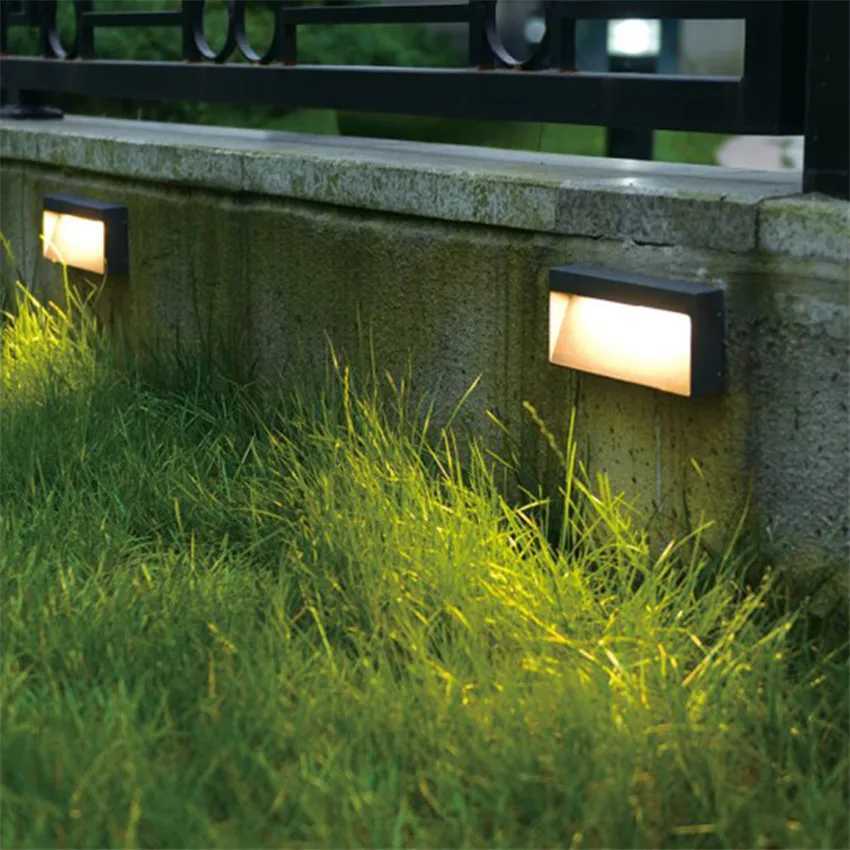 Surface Mount LED Stair Light Step Lights Corner Light Footlight Indoor Outdoor Waterproof Staircase Step Lamp AC85-265V NR-235 XJ250624