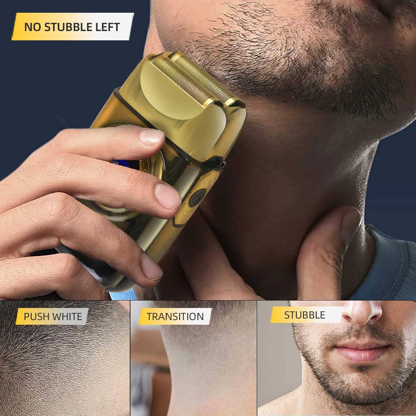 Kemei Electric Shaver Professional Razor 7500 RPM Shaver Reciprocating Beard Trimmer Hair Trimmer Metal Foil Shaver for Men W250625