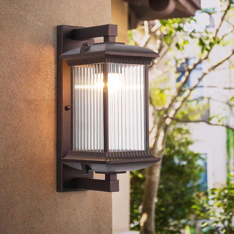 Outdoor Wall Lamp Metal Waterproof Outside Wall Lights AC90-260V Exterior Wall Lighting for Hotel Villa Big Porch Garden Gate XJ250624
