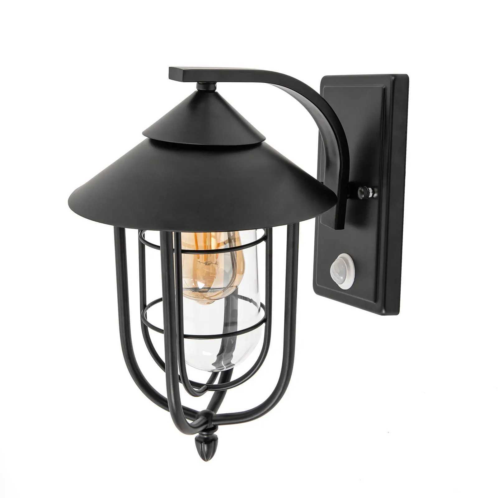 Outdoor Birdcage-shaped Sensor Wall Light LED Wall Sconce IP65 Waterproof Heatproof Save Electricity W/E26 Lamp Socket XJ250624