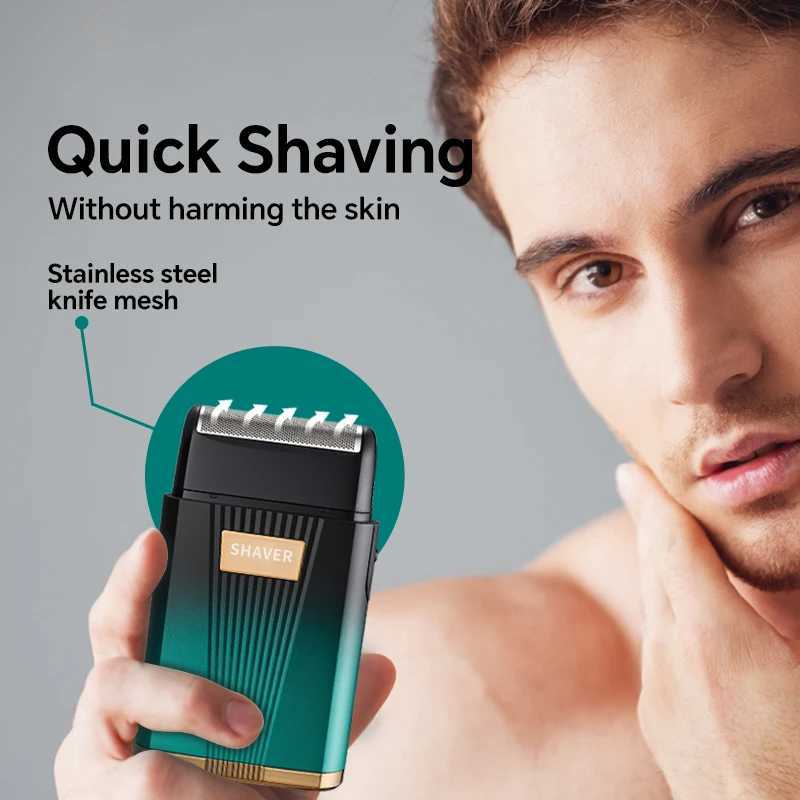 USB mens electric shaver professional electric shaver cordless shaver portable beard trimmer W250625