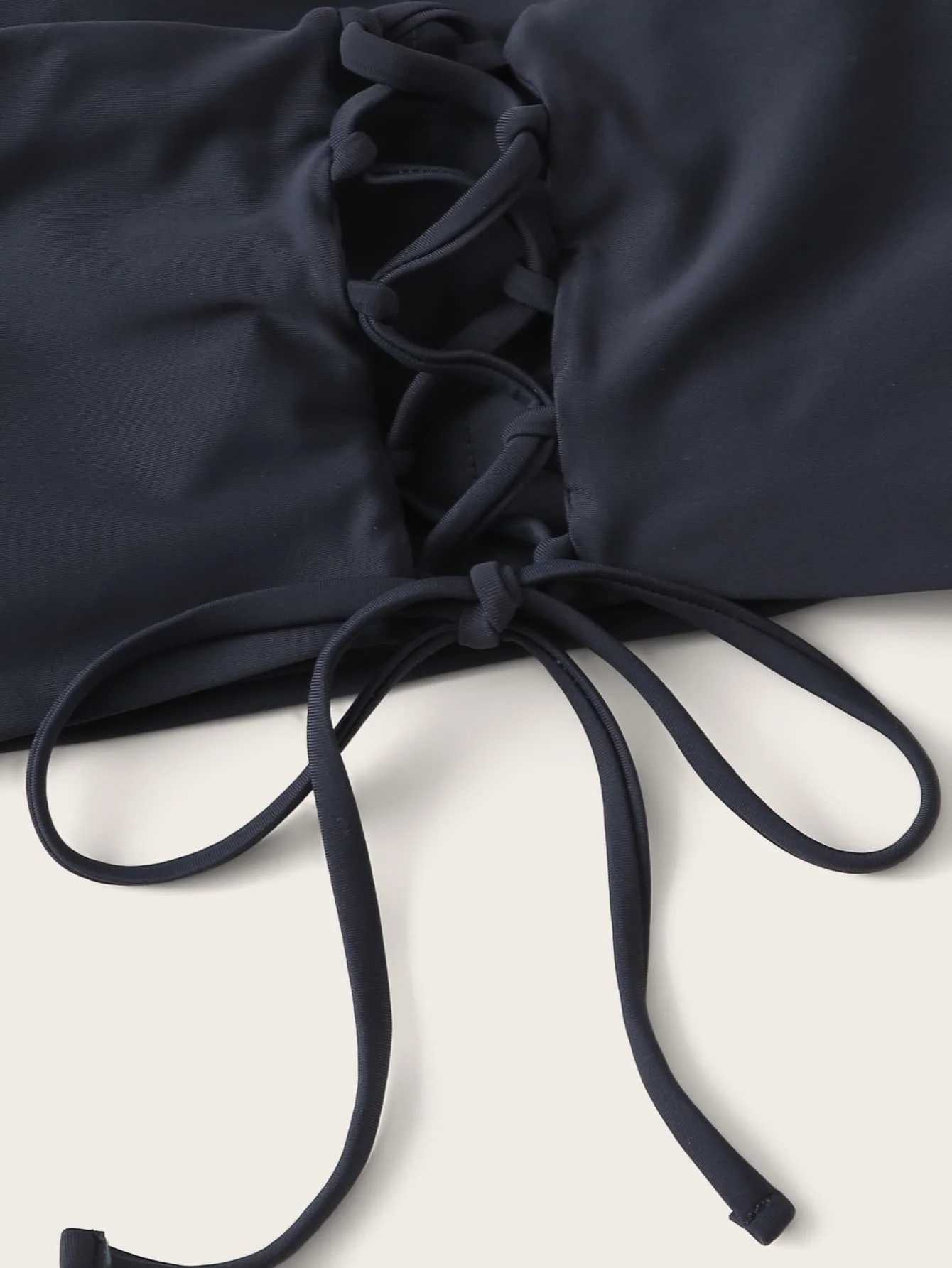 Bikini Sexy Swimsuit Casual Resort StyLE ComfortabLE Play Bandeau Split SetXJ250624