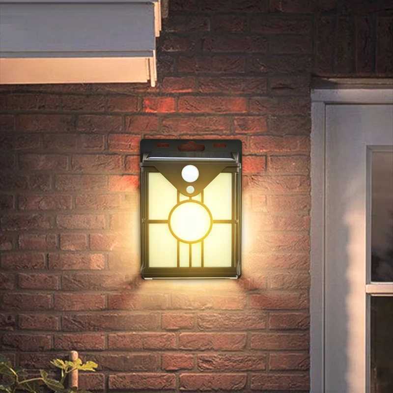 Solar Powered Sensing Waterproof Outdoor Wall Light with High Quality Panels Ideal for Villa Courtyards Home Exteriors XJ250624