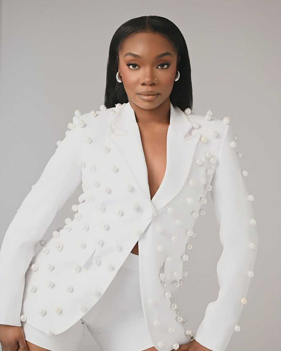 Pearls Beads Women Shorts Suit Set 2 Pieces Slim Fit Wedding Tuxedos Formal Luxury Office Lady Jacket Coat Customized