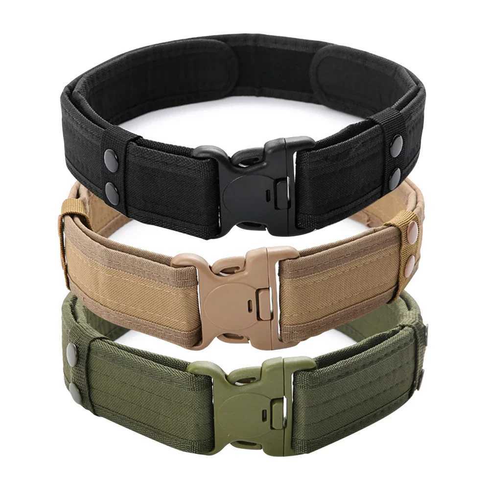 Men Style Combat Quick Release Tactical Belt Fashion Canvas Waistband Outdoor Sports Training Hunting Hiking Belts W250625