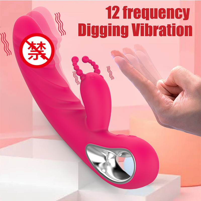 New Silicone Teasing Heating Vibrator Massage Stick Female Masturbator Adult Sex Toy
